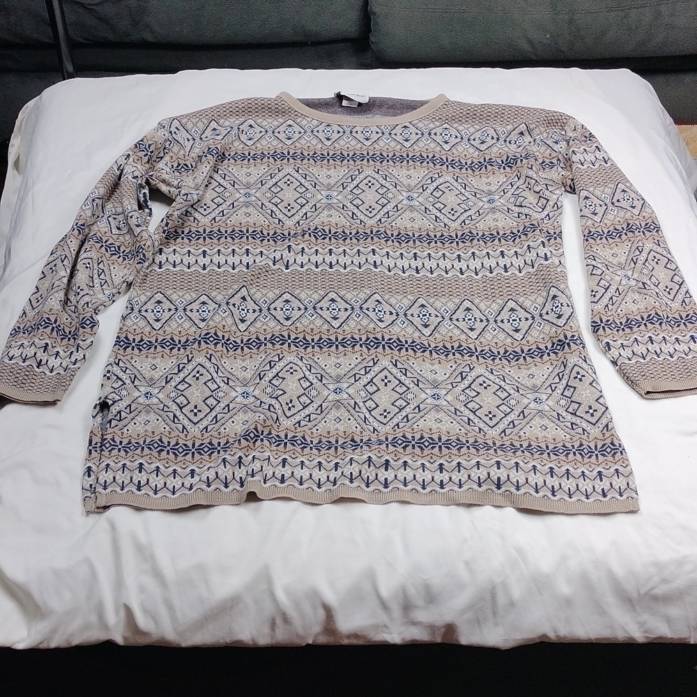 Jessica Scott women's large sized multi color sweater